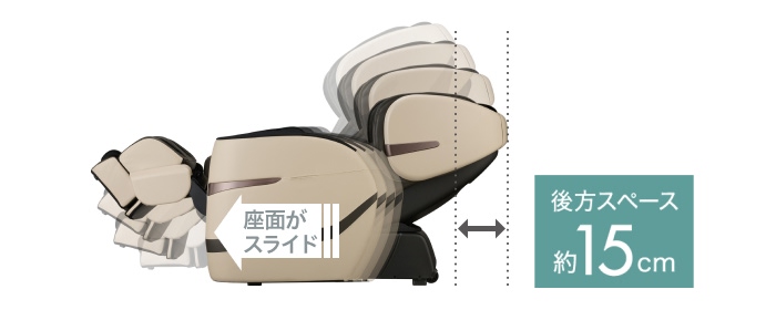 スライドリクライニング機能